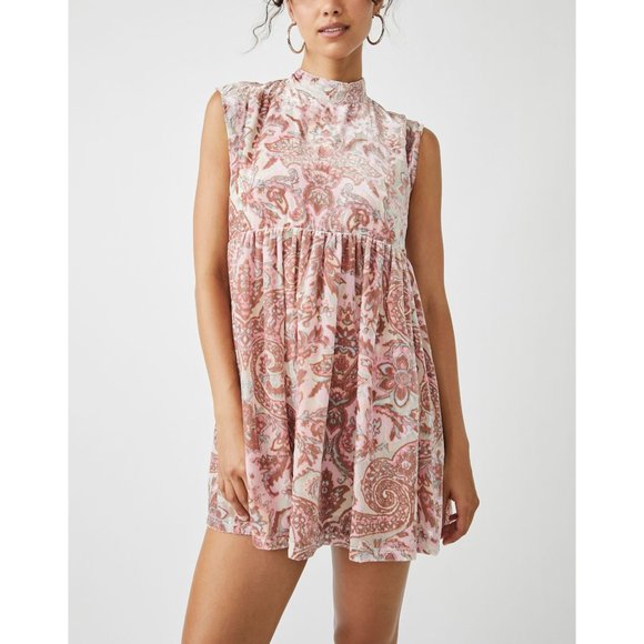 FREE PEOPLE All The Time Velvet Mini / Petal Combo - Picture 6 of 8